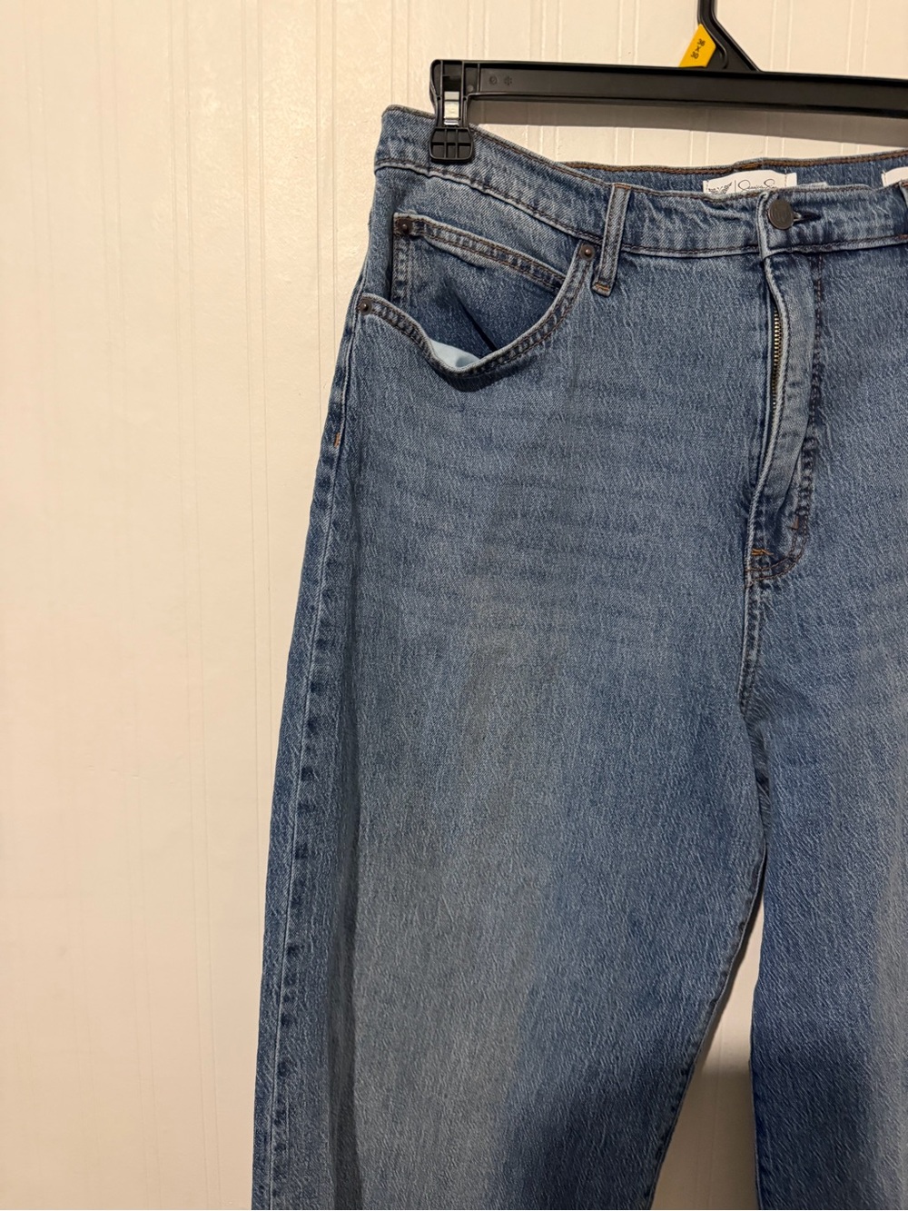 Jessica Simpson wide leg Blue Denim Jeans 14 - Picture 2 of 6